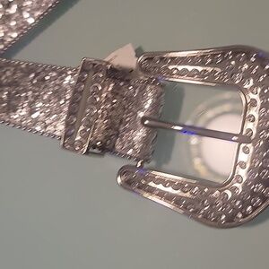 Glitter & rhinestone sparkle belt. Large.
